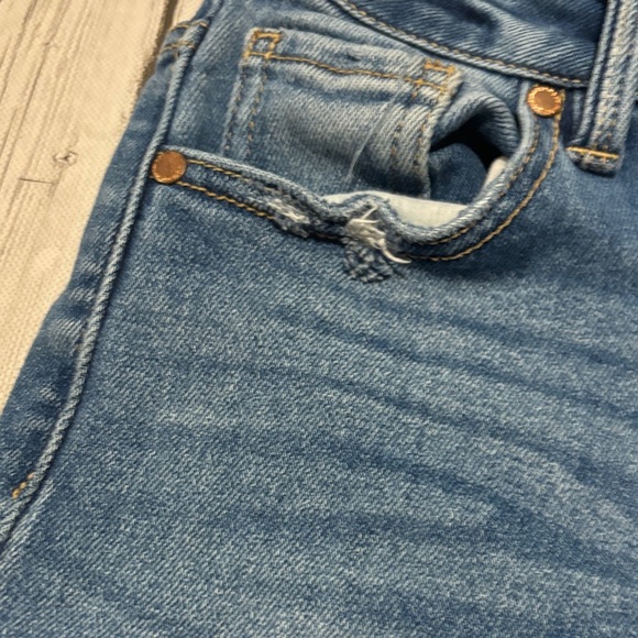 Boheme Dark Blue Skinny Jeans premium denim size 23 raw hem - Picture 8 of 9